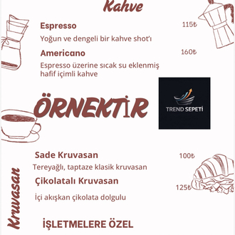 Dijital Menü ve Fiyat Listesi Tasarımı