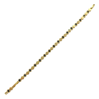 Siyah Gold Petek Kesim 14K Bileklik