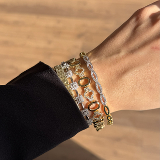 14K Zirkon Gold Bileklik 