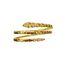 3 Sıralı Serpenti Gold Kelepçe Bileklik 