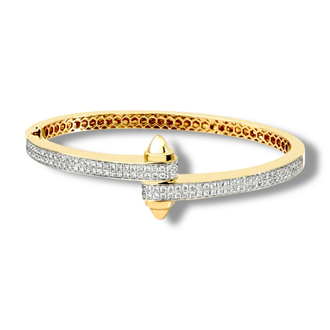 Tasarım Model Zirkon Gold Kelepçe 