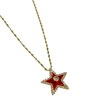 Red Star 14K Singapur Zincir Kolye