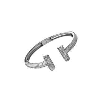 Marka Model Silver Zirkon Kelepçe 