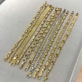 Gold Zirkon 14K Bileklik
