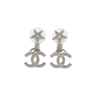 CC Sallantılı Silver Star Küpe