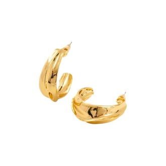Wavy Hoop Earrings 