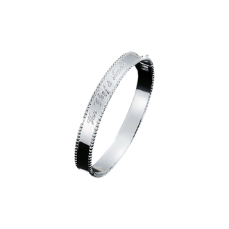 Silver Van Cleef Yazılı Kelepçe
