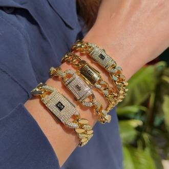 Monaco Chain Seri Yeni Sezon Model 14K Bileklik