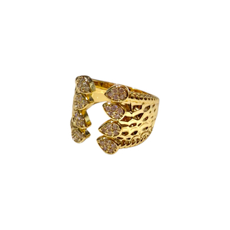Tasarım Gold Zirkon Yüzük 