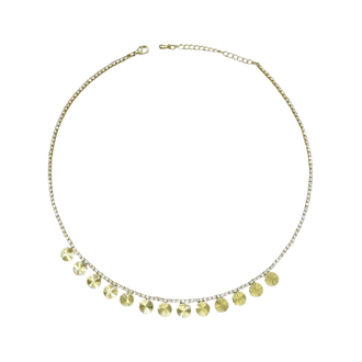 Gold Su Yolu Pullu Kolye