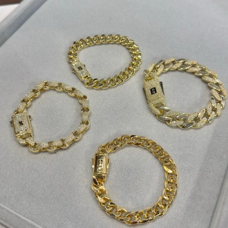 Monaco Chain Seri Klasik Gurmet 14K Bileklik
