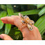 Tasarım Flower Crystal Yüzük