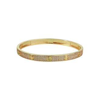 Cartier Model Gold Zirkon Kelepçe