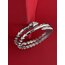 3 Sıralı Serpenti Silver Kelepçe Bileklik 