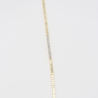 14K Gold Zirkon Bileklik