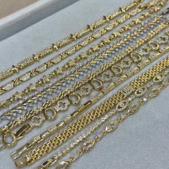 Gold Zirkon 14K Bileklik
