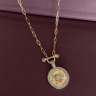 Plaka Eye Gold Kolye
