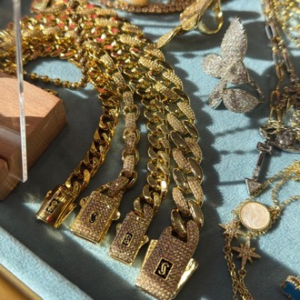 Monaco Chain Seri Klasik Gurmet 14K Bileklik