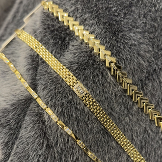14K Gold Şerit Bileklik 