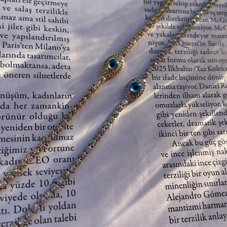 Nazar Silver Su Yolu Bileklik 