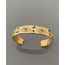 Mavi Taşlı Vintage Gold Kelepçe