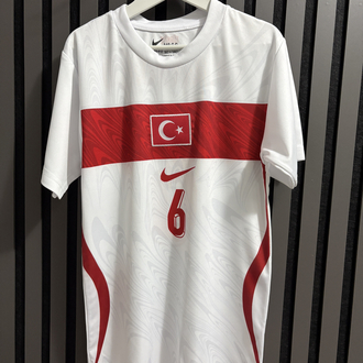 Çocuk- Orkun Kökçü#6- Türkiye Milli Takım Beyaz Çocuk Forma Takımı