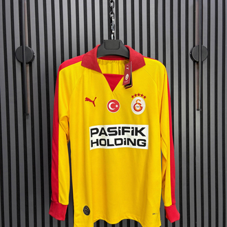 Galatasaray Sarı Retro Uzun Kollu Forma (Premium Seri)