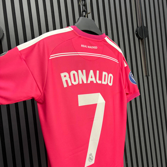 Ronaldo# 7 Real Madrid Pembe Deplasman Retro Forma