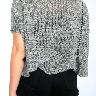 gri  zigzag oversize tunik