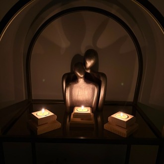 Masif Çam 3'lü Set Tealight Mumluk