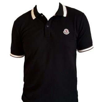 Moncler Siyah A++ Kalite Polo Yaka