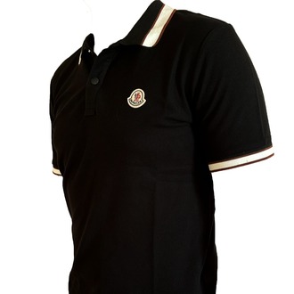 Moncler Siyah A++ Kalite Polo Yaka