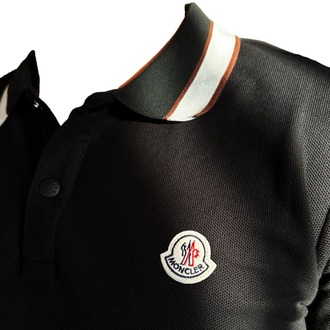 Moncler Siyah A++ Kalite Polo Yaka