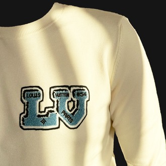 Louis Vuitton Krem-Mavi Sweat A++ Kalite