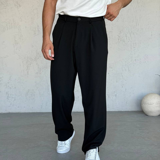 Pileli Baggy Pantolon