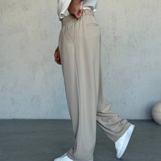 Pileli Baggy Pantolon