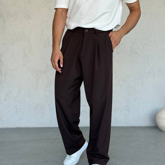 Pileli Baggy Pantolon