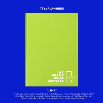 Lime | TTds Planners | Çok Yönlü Planlayıcı.