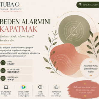 Beden Alarmını Kapatmak | Online Workshop