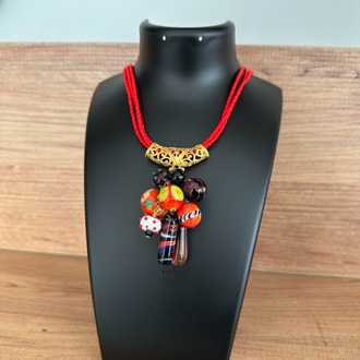 Murano Cam Boncuk Kolye 