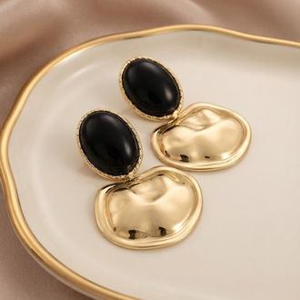 Siyah gold marka küpe
