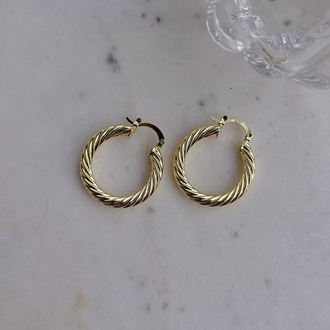 Gold burgu halka küpe