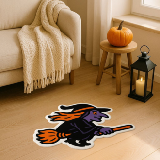 El Yapımı Cadı Şapkalı Halı – Spooky Eyes Detaylı Halloween Dekor