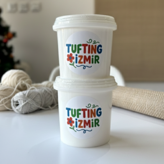 Tufting & Punch Tutkalı – Su Bazlı Şeffaf Halı Yapıştırıcısı (1 KG)