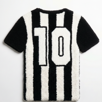 Kişiye Özel Beşiktaş Forma Tufting Halı – İsim & Numara Özelleştirilebilir (60 cm)