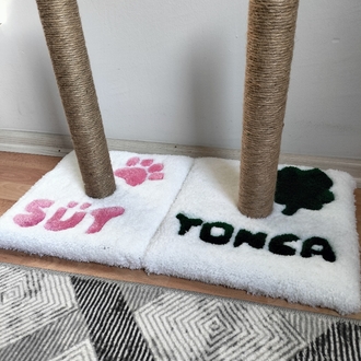 İsimli Kedi Tufting Tırmalama Tahtası