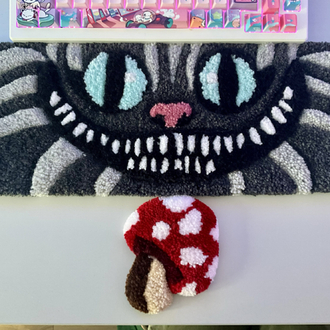 Cheshire cat keyboard rugs