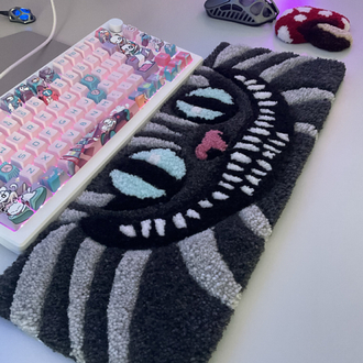 Cheshire cat keyboard rugs