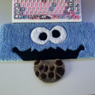 Cookie Monster Keyboard Rug