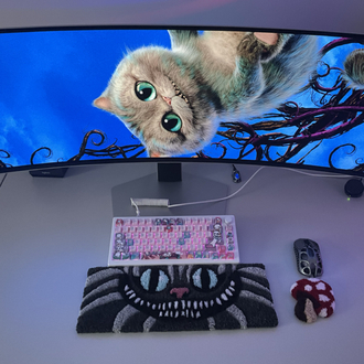 Cheshire cat keyboard rugs